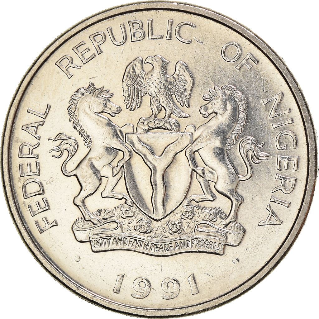 Nigeria | 1 Naira Coin | Herbert Macaulay | Km:14 | 1991 - 1993