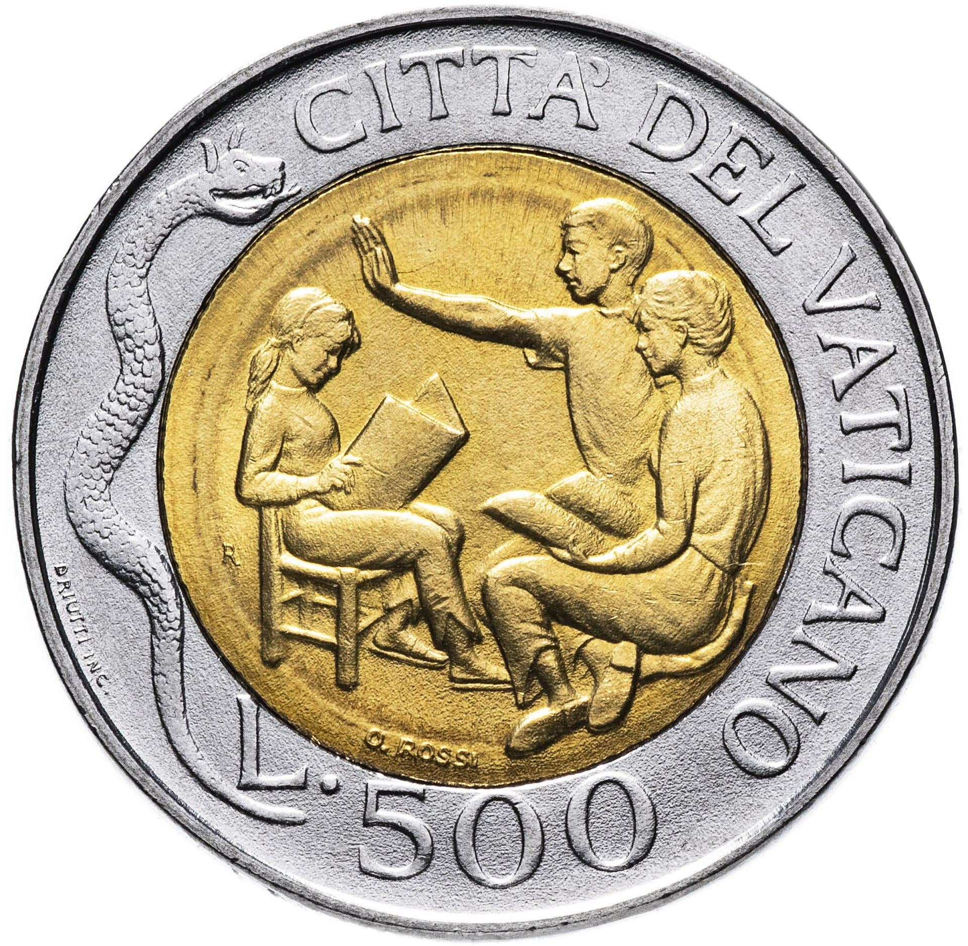 Vatican City | 500 Lire Coin | John Paul II | Km:277 | 1996