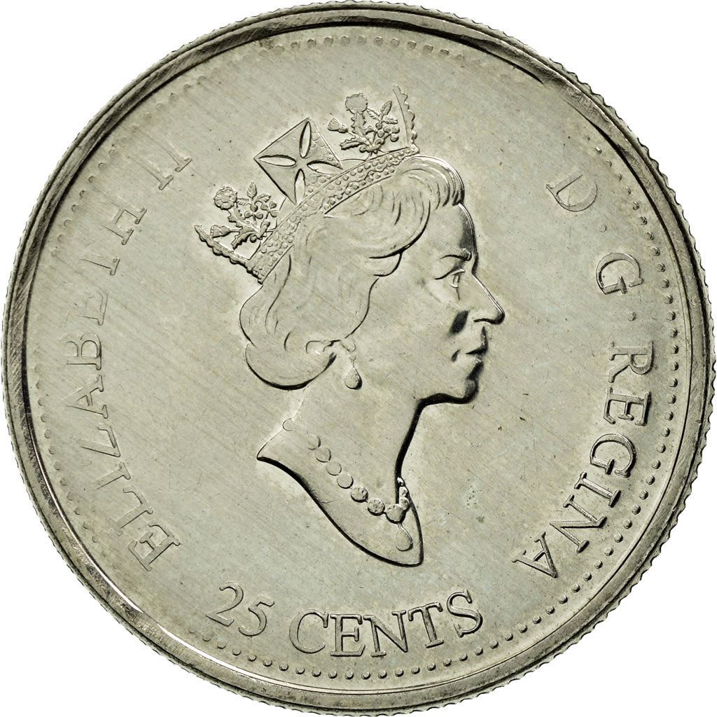 Canada | 25 Cents Coin | the Pioneer Spirit | Nickel | KM:349 | 1999