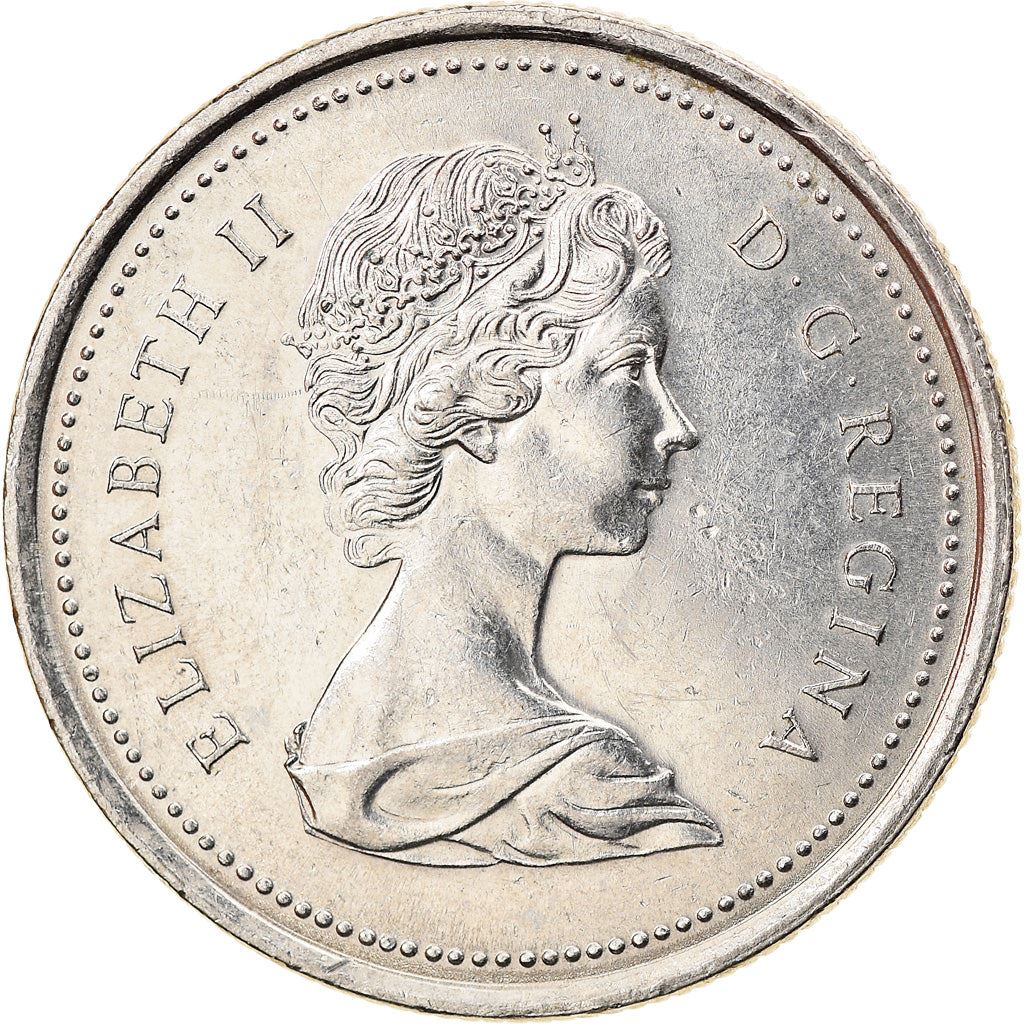Canada | 25 Cents Coin | Mounted Police | Nickel | KM:81 | 1973