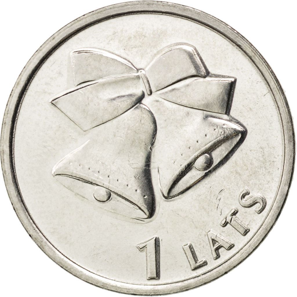Lettonia | Moneta da 1 Lats | Campane di Natale | KM:136 | 2012