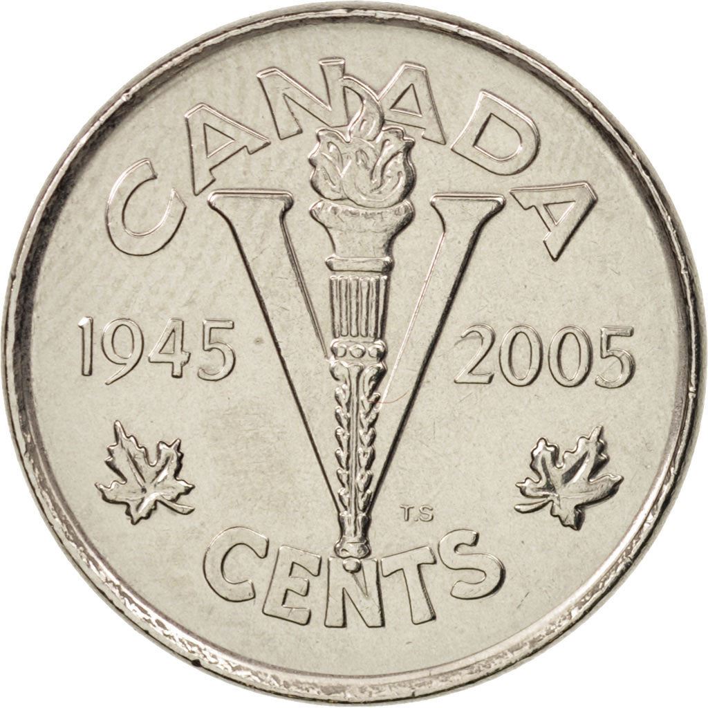 Canada | 5 cent mønt | Canadisk militærhistorie | Nikkellagt stål | KM:627 | 2005