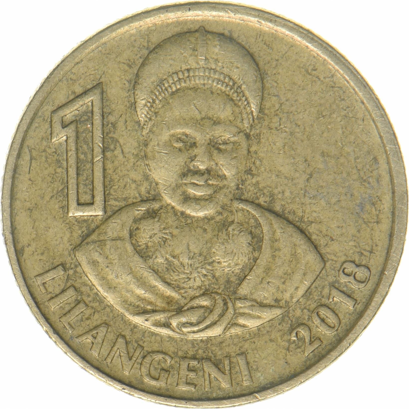 Kingdom of Eswatini | 1 Lilangeni Coin | King Mswati III | Km:72 | 2018 - 2021