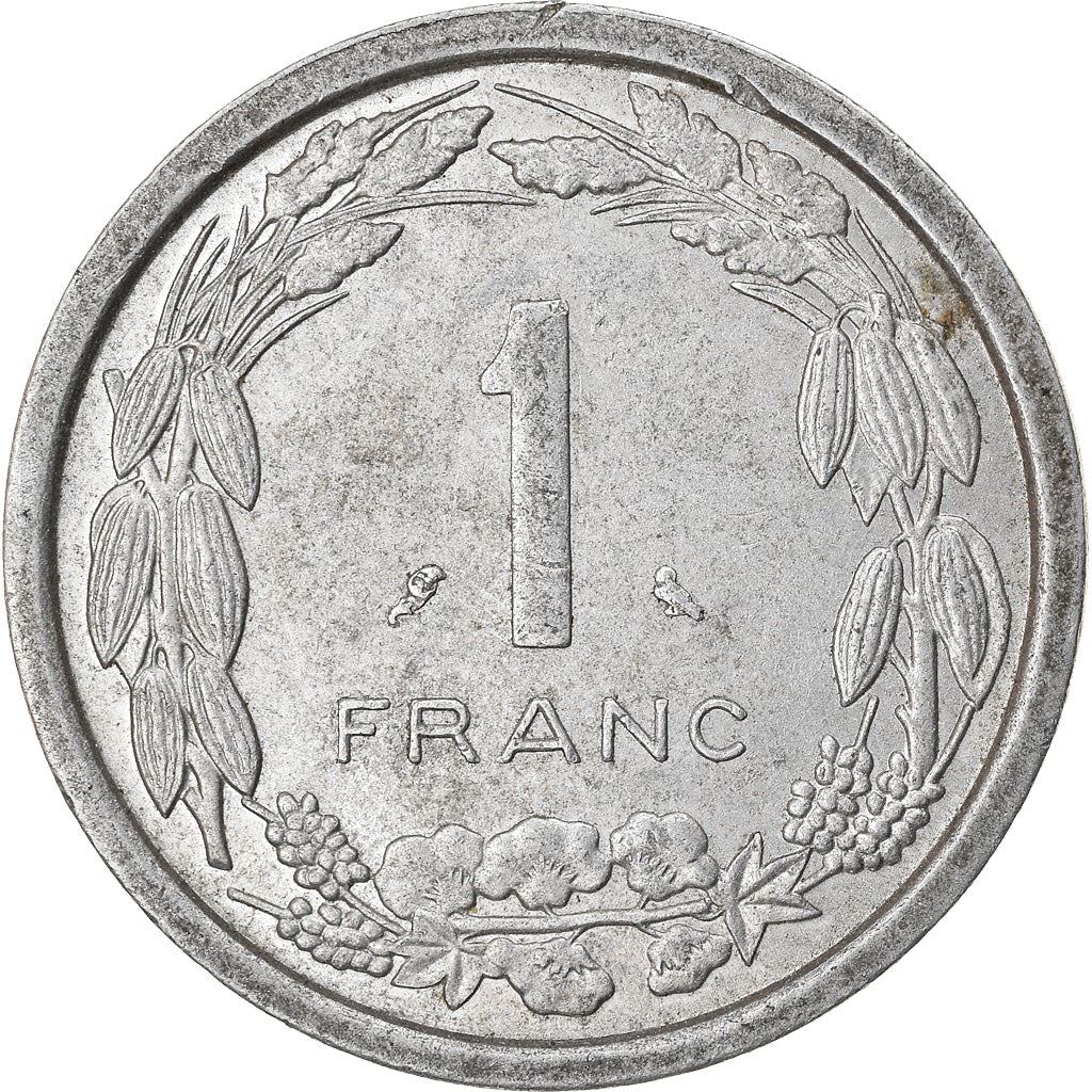 Central African States | 1 Franc Cfa Coin | Antelope | Crops | Km:6 | 1969 - 1971
