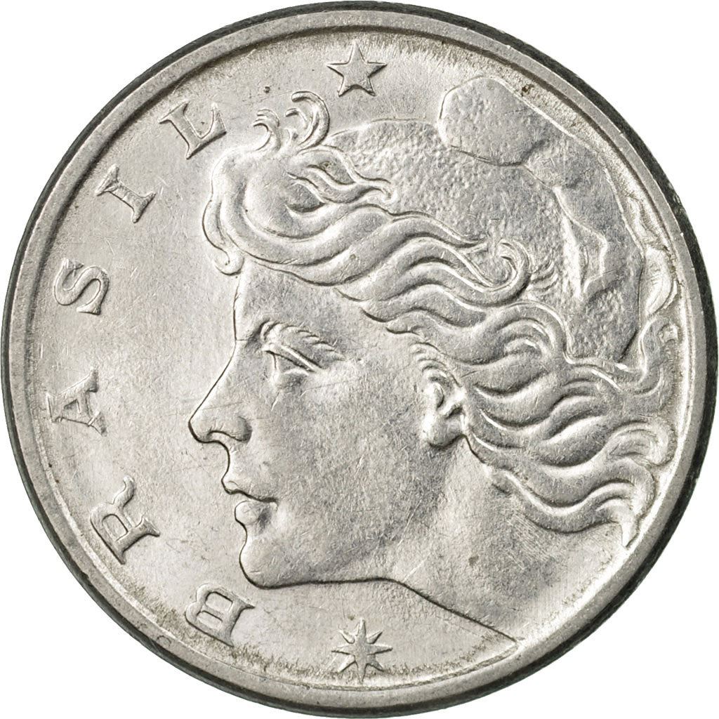 Brazil | 10 Centavos Coin | Effigy | Km:578.1A | 1974 - 1979