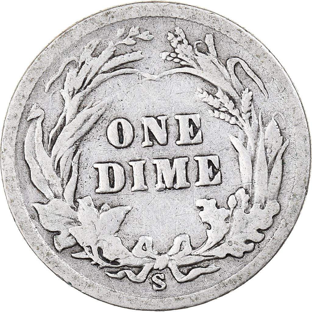 Stati Uniti | 1 moneta da dieci centesimi | Barber Dime | KM:113 | 1892 - 1916