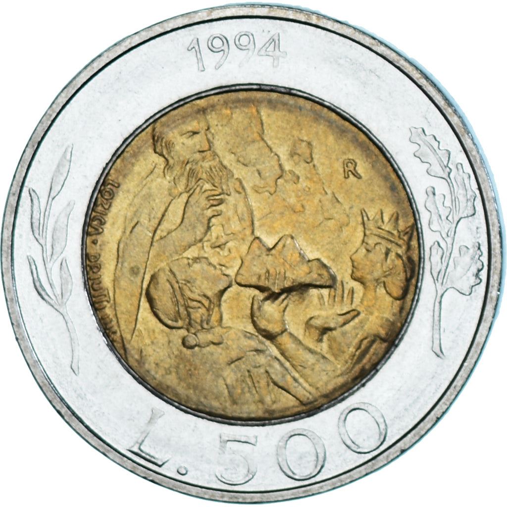 San Marino | 500 Lire Coin | Donna Felicissima | Km:314 | 1994