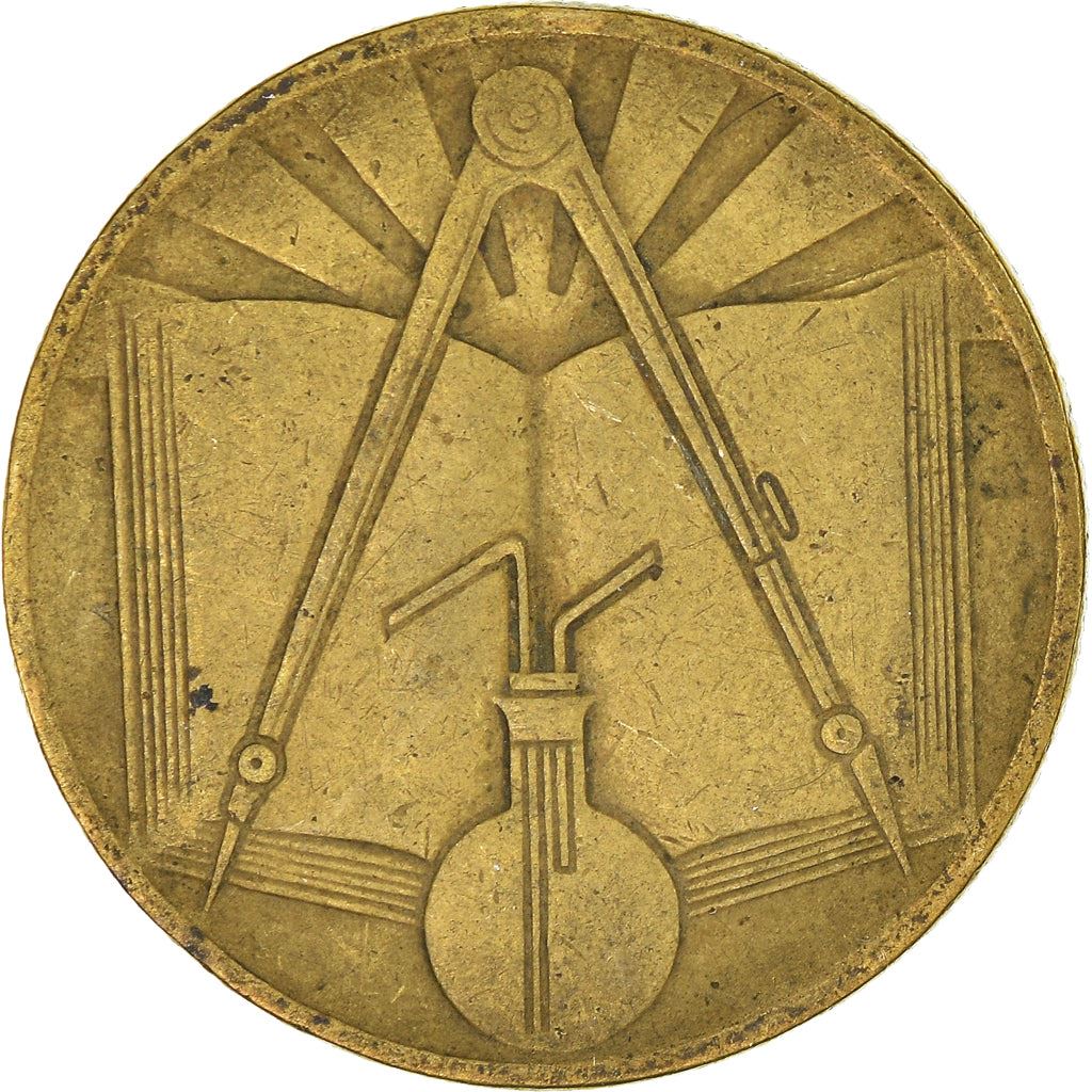Algeria | 50 Centimes Coin | Nickel Brass | Sun | Science | Km:102 | 1971 - 1973