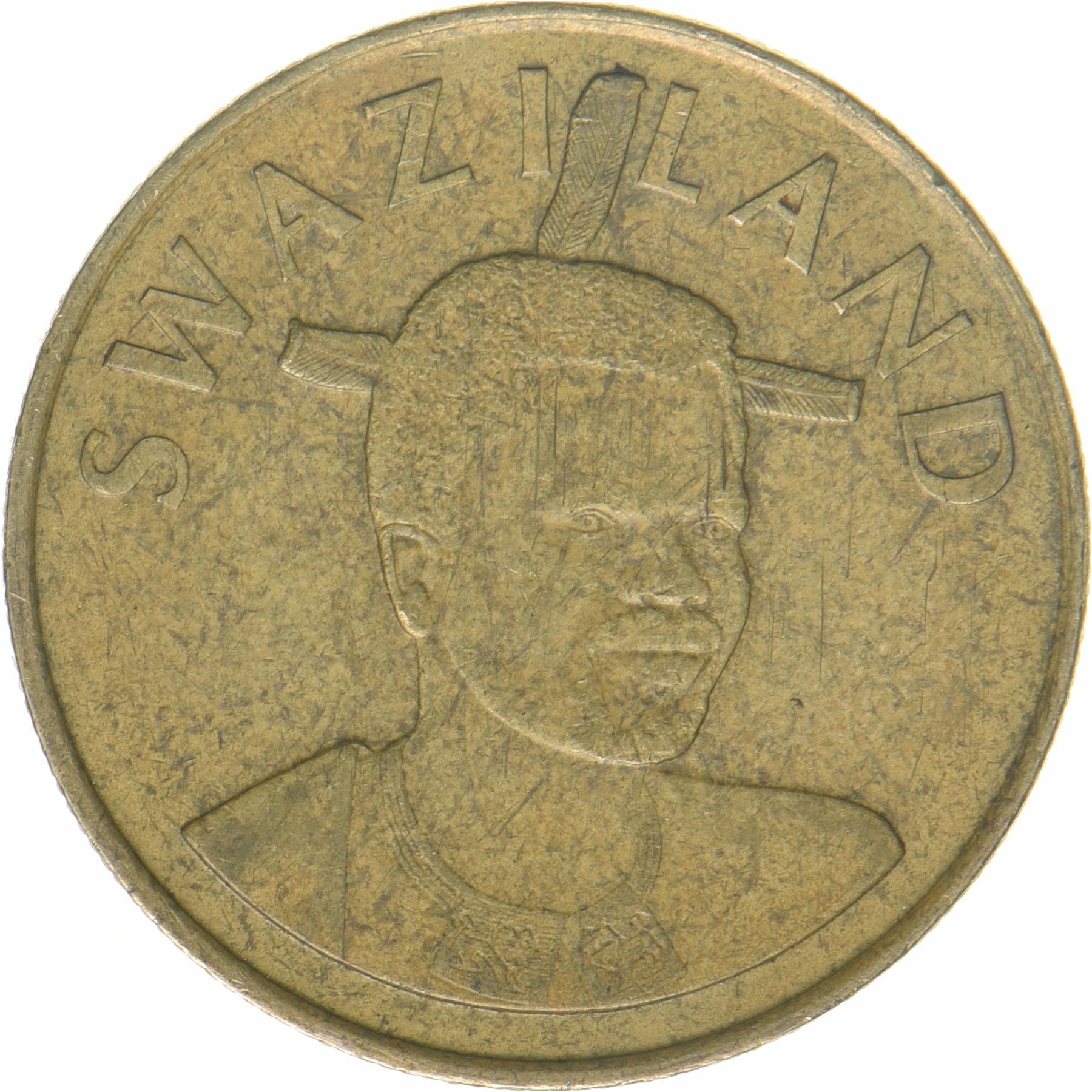 Kingdom of Swaziland | 2 Emalangeni Coin | King Mswati III | Lilies | KM:67 | 2015