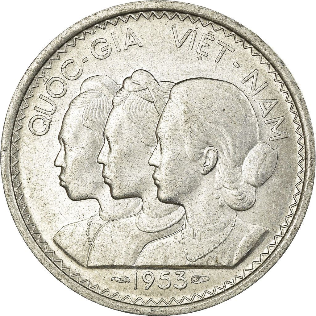 South Vietnam | 20 Su Coin | Rice plant | Km:2 | 1953