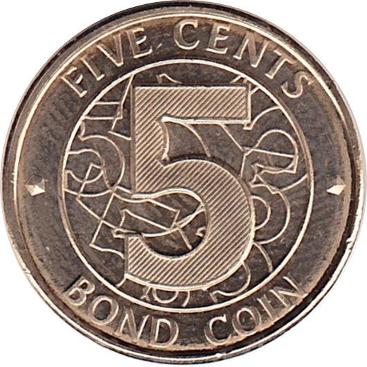 Zimbabwe | 5 Cents Bond Coin | KM17 | 2014