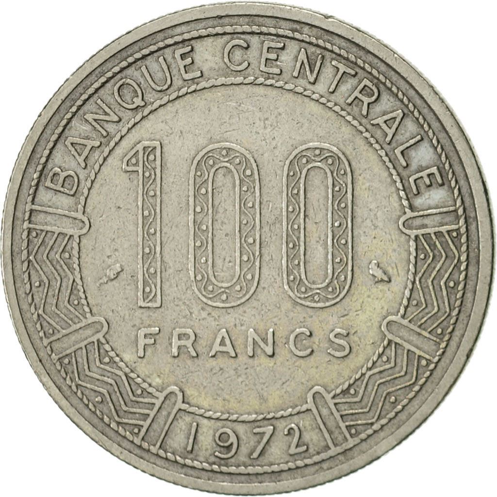 Chad | 100 Francs Coin | Giant Eland | Km:2 | 1971 - 1972