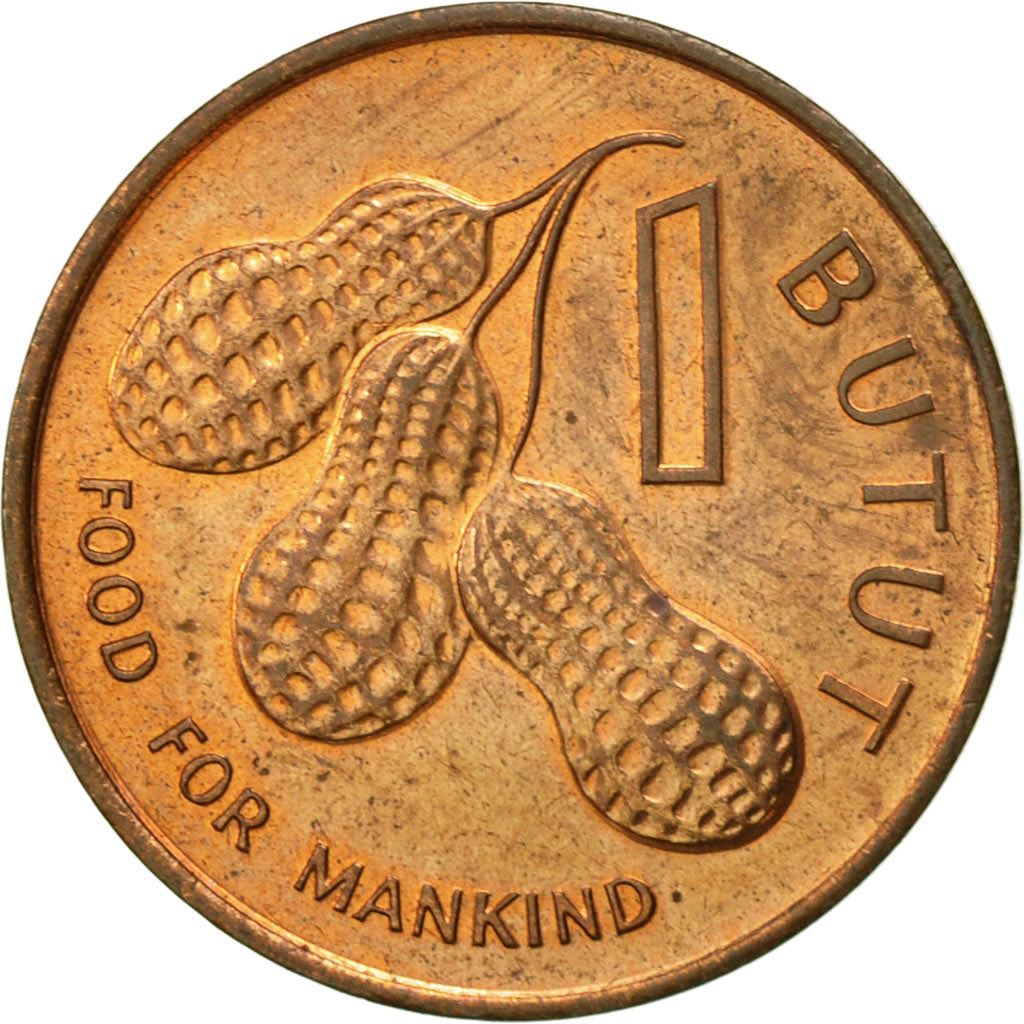 The Gambia | 1 Butut Coin | FAO | Peanuts | Km:14 | 1974 - 1985