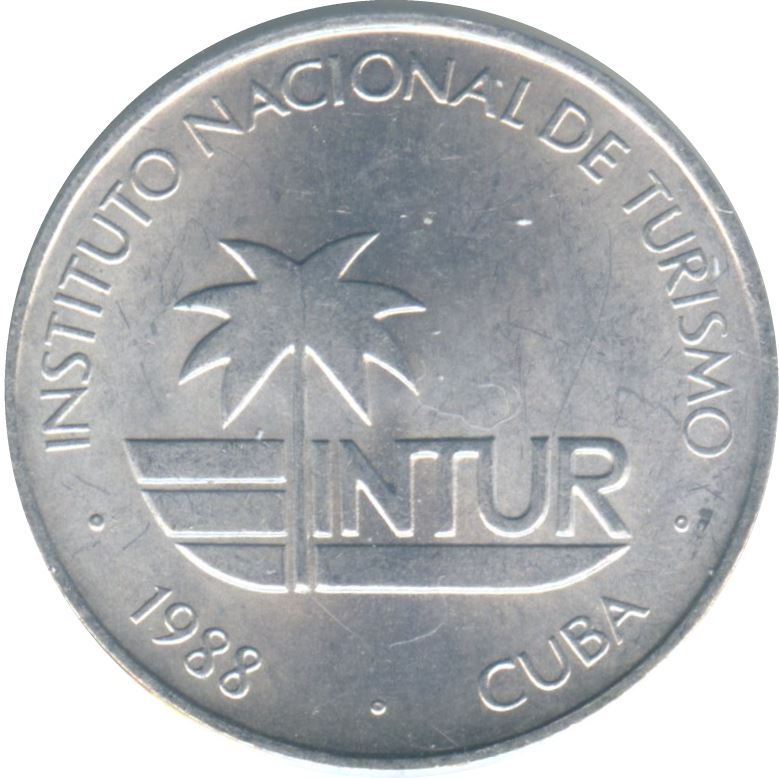 25 Centavos Coin | INTUR | Km:419 | 1988