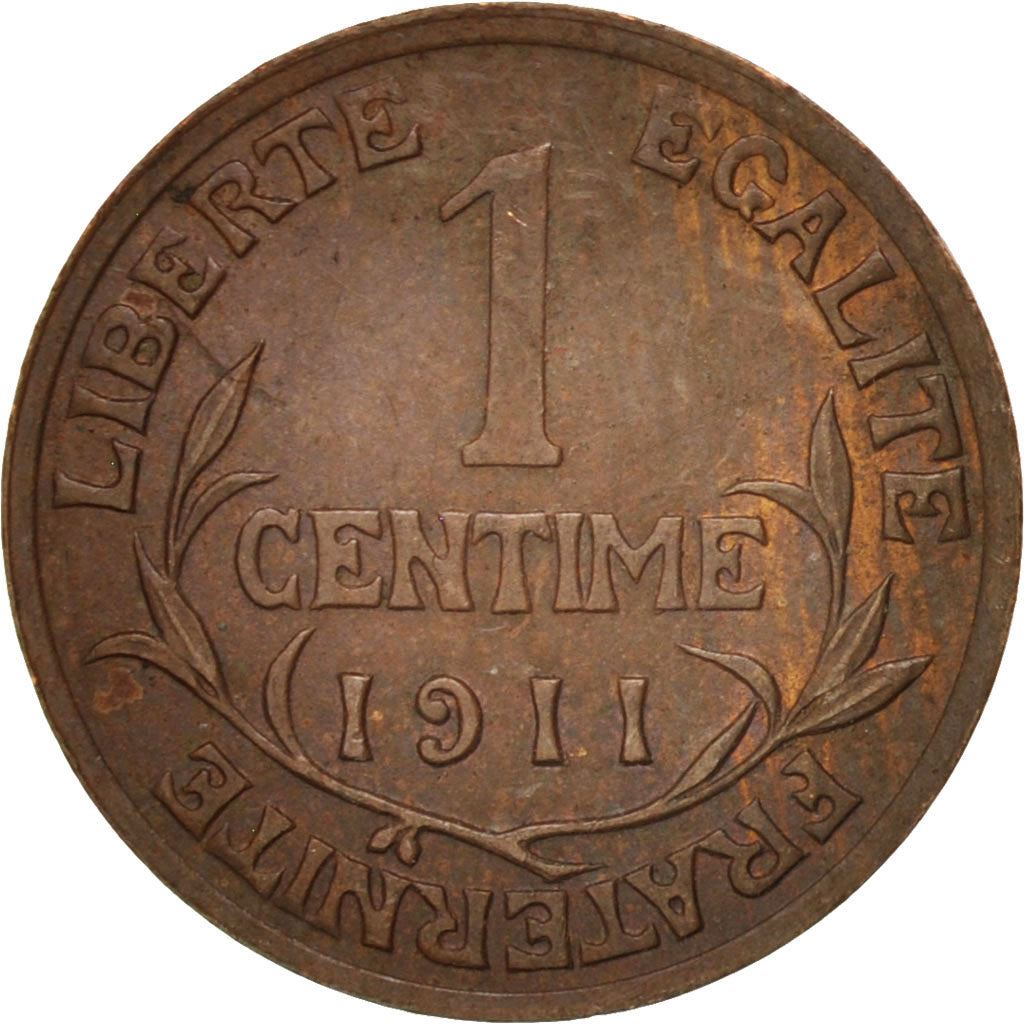 French 1 Centime Coin | Third Republic | KM840 | France | 1898 - 1920