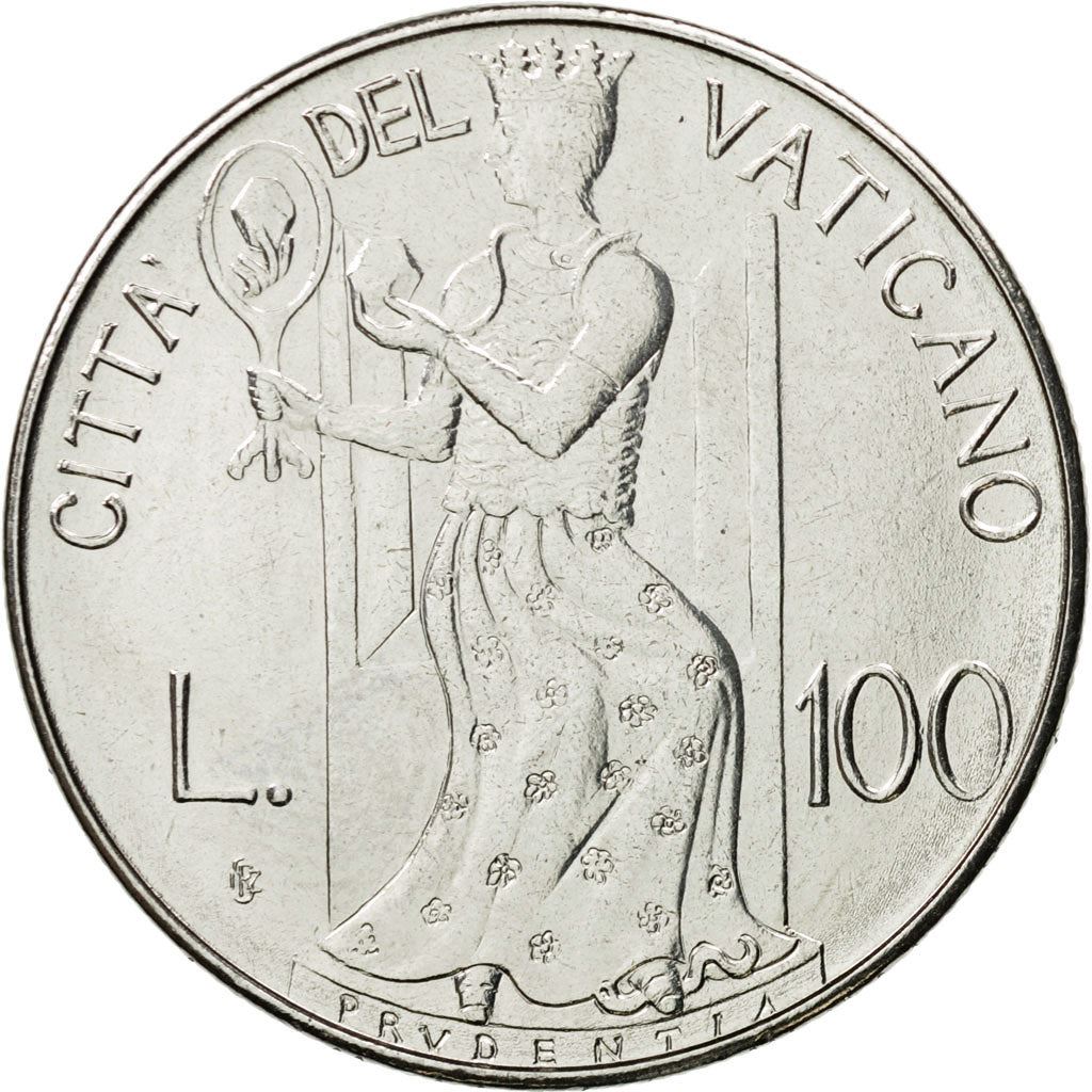 Vatican City | 100 Lire Coin | Prudence | Km:146 | 1979 - 1980