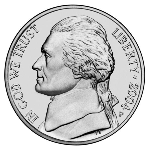 United States | 5 Cents Coin | Jefferson Nickel | Boat | Lewis and Clark | KM361 | 2004