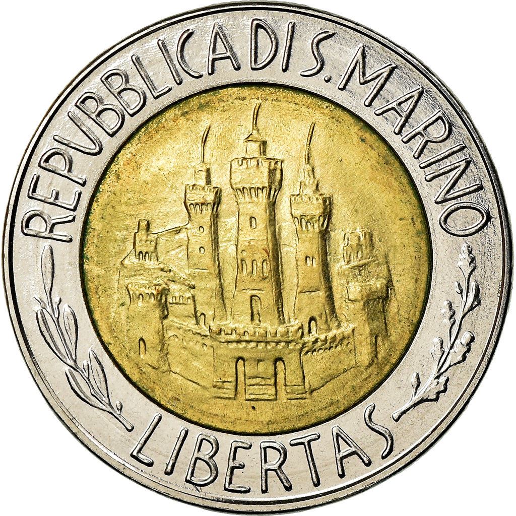 San Marino | 500 Lire Coin | Albert Einstein | Km:167 | 1984