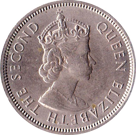 Malaya and British Borneo | 20 Cents Coin | Elizabeth II | Km:3 | 1954 - 1961