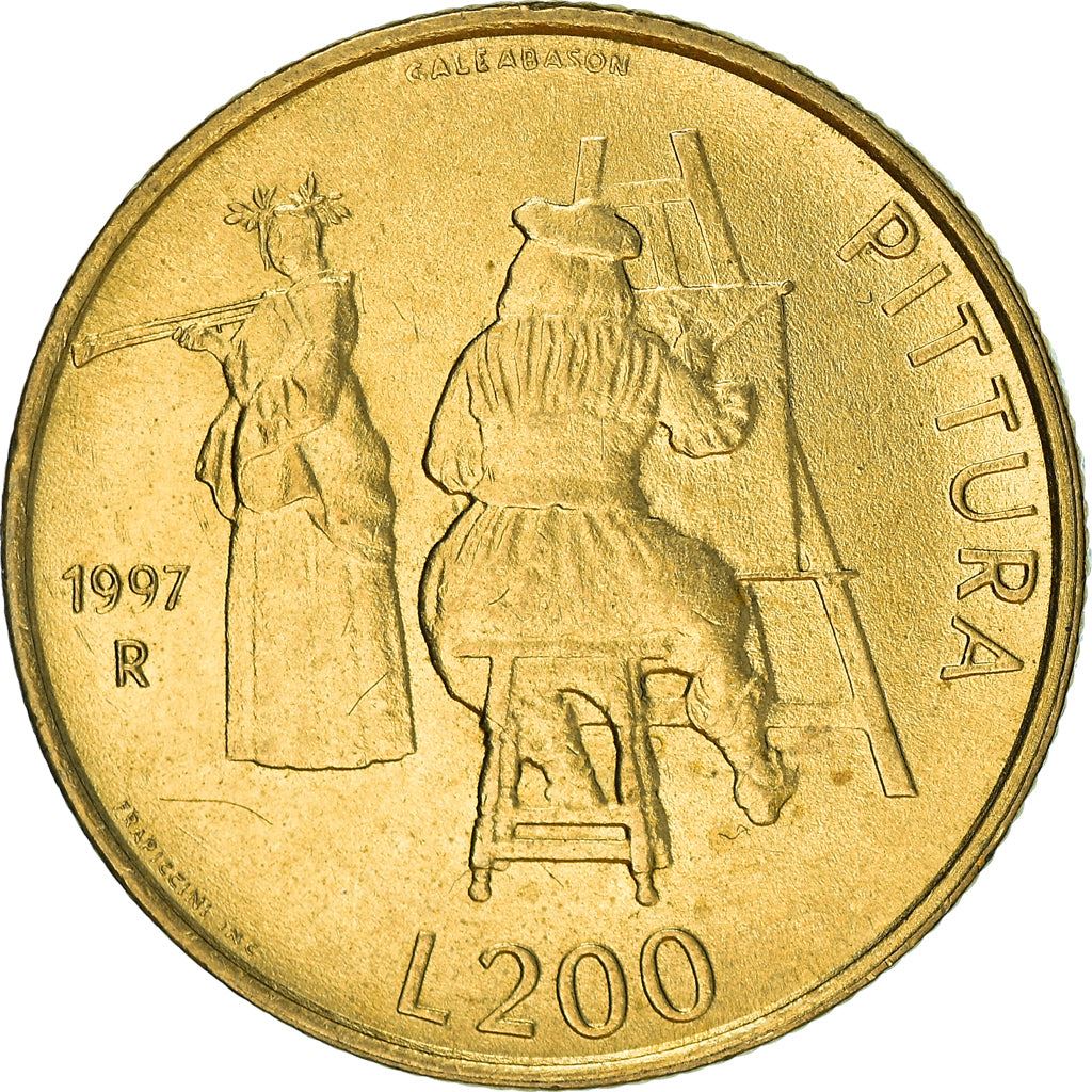 San Marino | 200 Lire Coin | Painting | Km:366 | 1997
