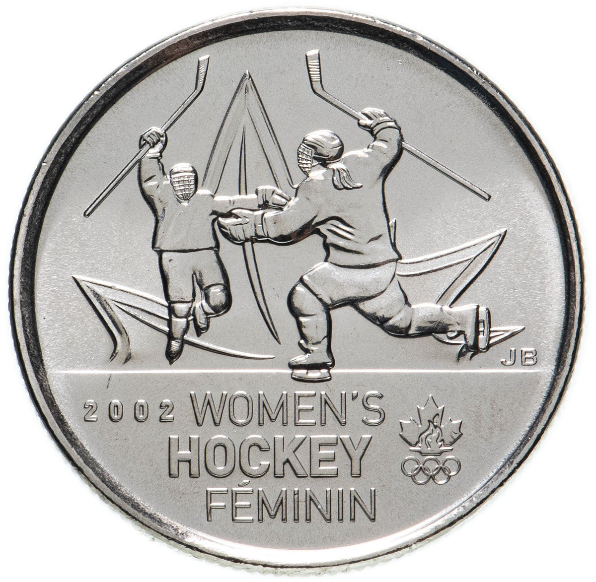 Canada | 25 Cents Coin | Nickel plated steel | Women's hockey | KM:1064 | 2009