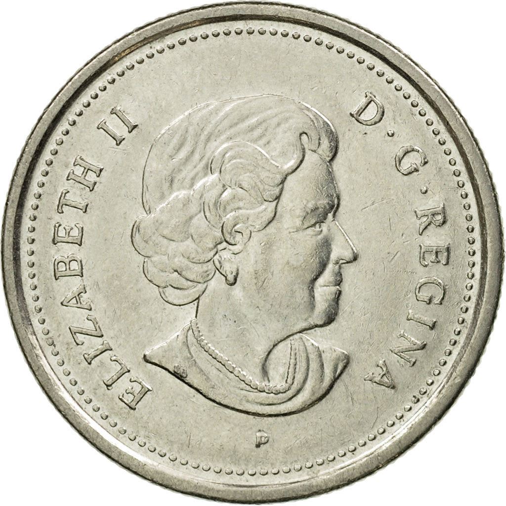 Canada | 25 Cents Coin | Saint Croix Island | Nickel plated steel | KM:628 | 2004