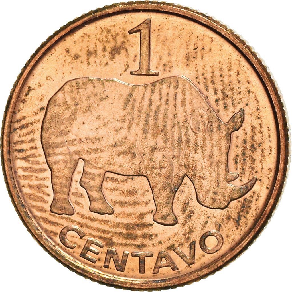 Mozambique 1 Centavo Coin | Rhinoceros | KM132 | 2006