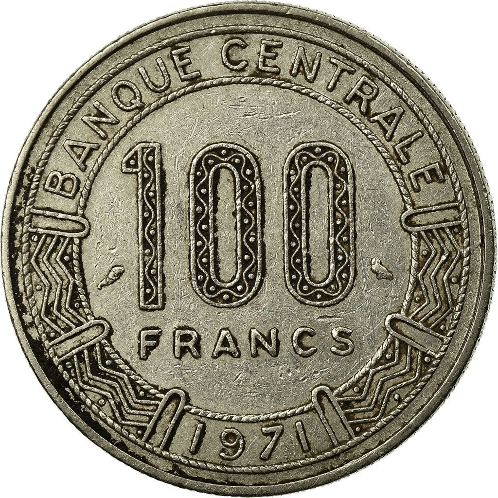 Chad | 100 Francs Coin | Giant Eland | Km:2 | 1971 - 1972