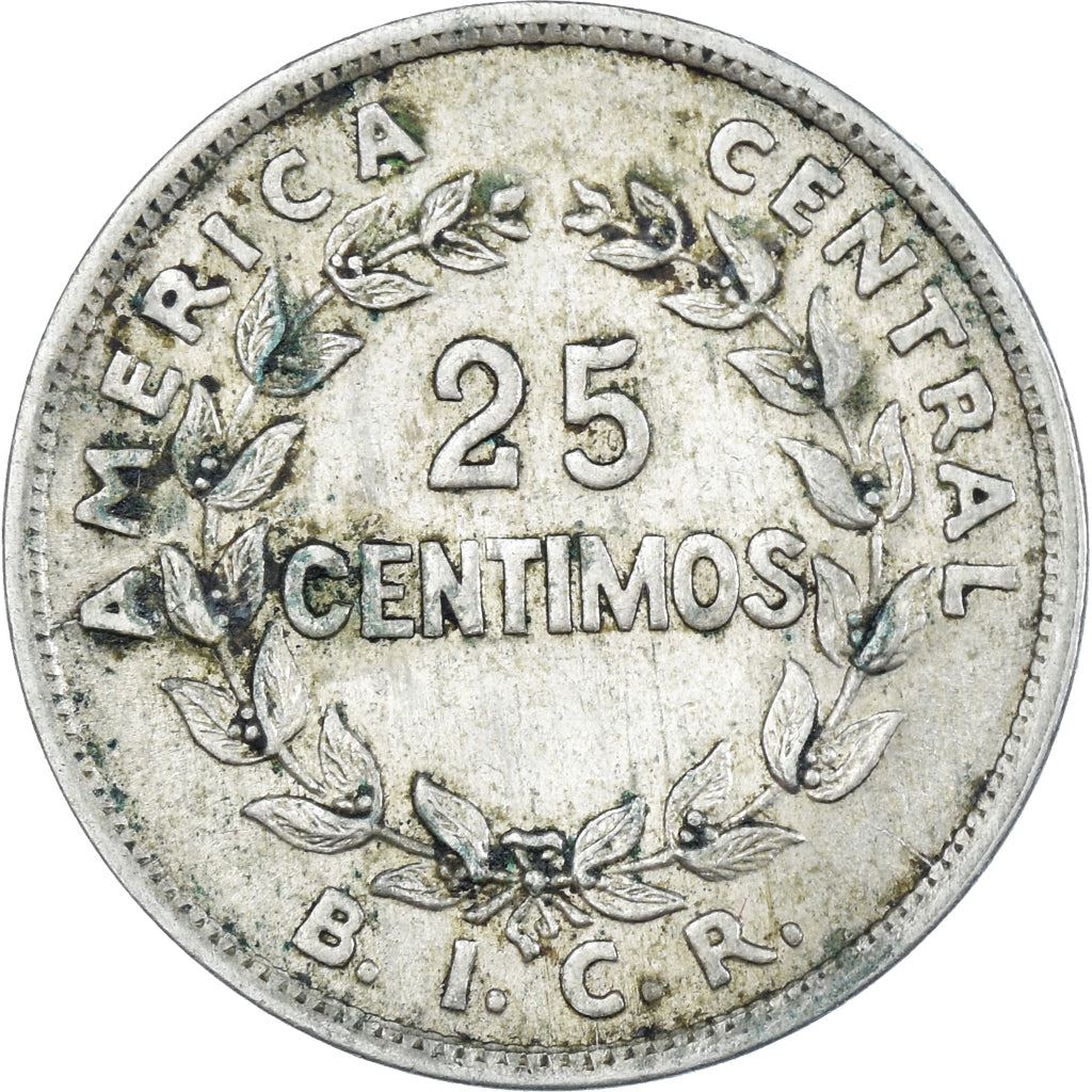 Costa Rica | 25 Centimos Coin | Coat of arms | KM:171 | 1935