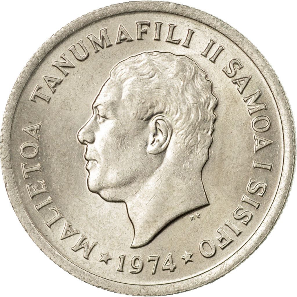Samoa | 5 Sene Coin | Malietoa Tanumafili II | Pineapple | Km:14 | 1974 - 2000