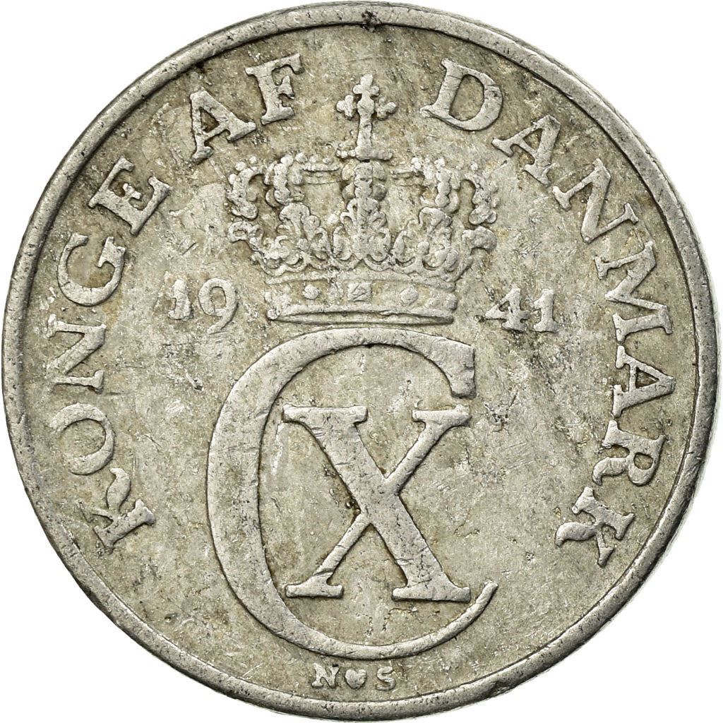 Denmark | 2 Ore Coin | Monogram | Km:833 | 1941