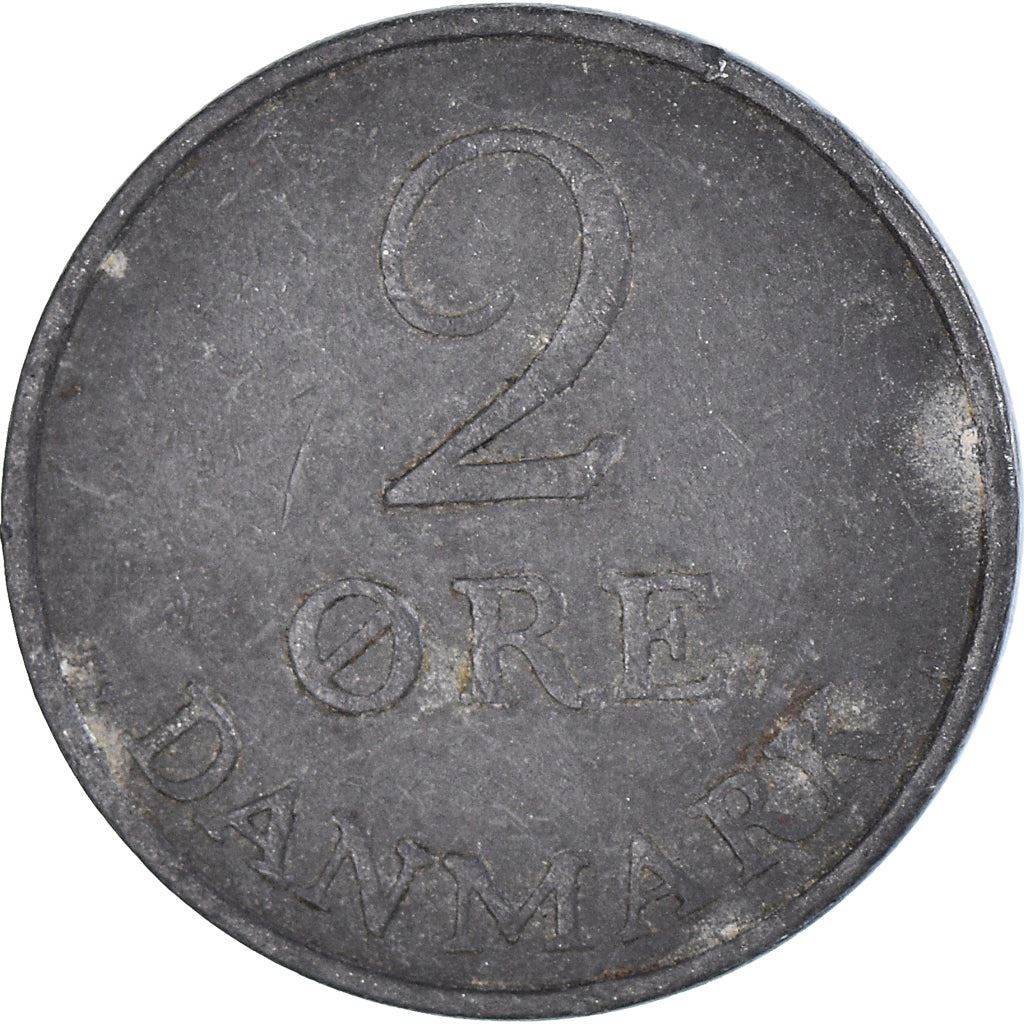 Denmark | 2 Ore Coin | Monogram | Km:840 | 1948 - 1972