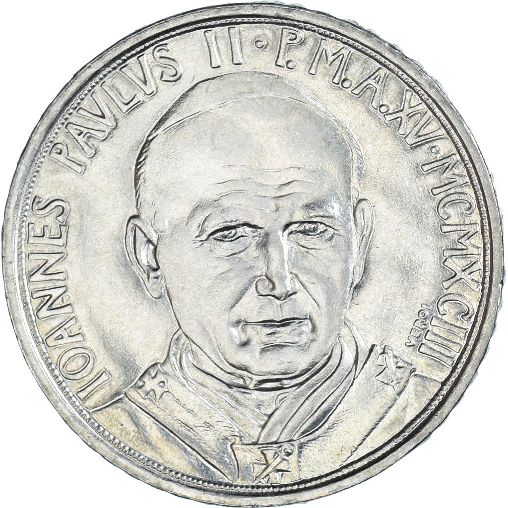 Vatican City | 100 Lire Coin | John Paul II | Km:247 | 1993