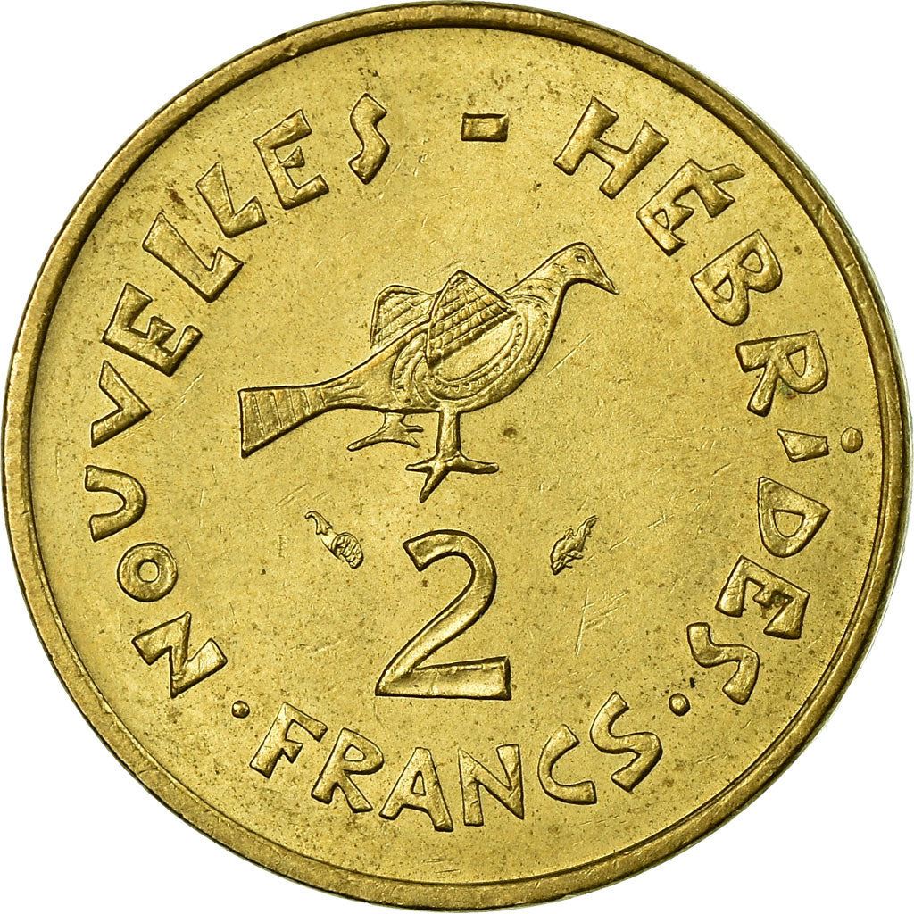 New Hebrides | 2 Francs Coin | Marianne | Frigate Bird | Km:5.2 | 1973 - 1979