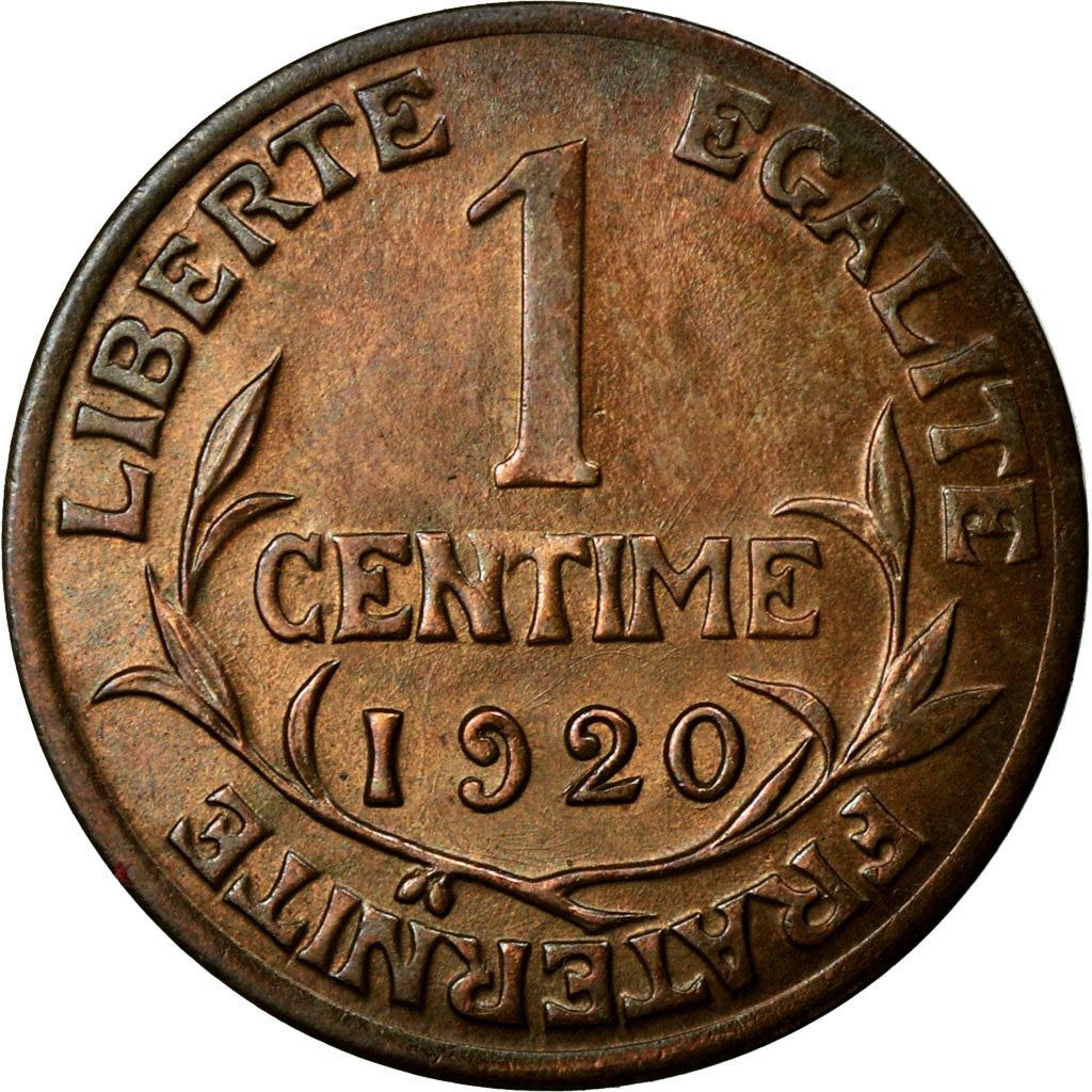 French 1 Centime Coin | Third Republic | KM840 | France | 1898 - 1920