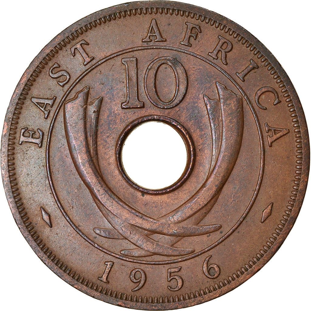 Afrique de l'Est | Pièce de 10 Cents | Couronne | Défenses | Km:38 | 1956 - 1964