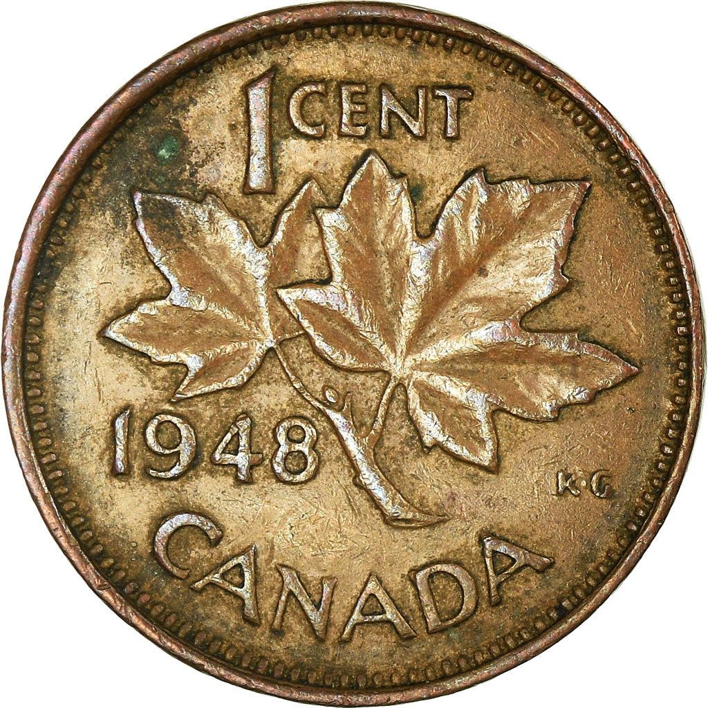Canada | 1 Cent Coin | Bronze | without ET IND:IMP: | KM:41 | 1948-1952