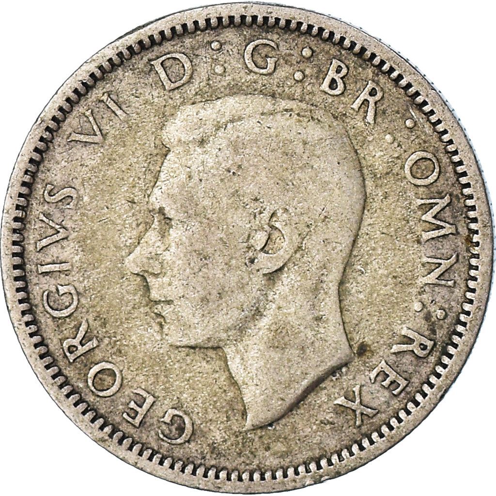United Kingdom | 6 Pence Coin | George VI | KM:852 | 1937 - 1946