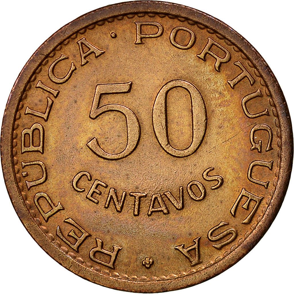 Sao Tome and Principe | 50 Centavos Coin | Shield | Km:17.1 | 1962