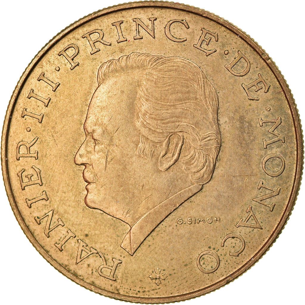 Monaco | 10 Francs Coin | Rainier III | Km:154 | 1975 - 1982