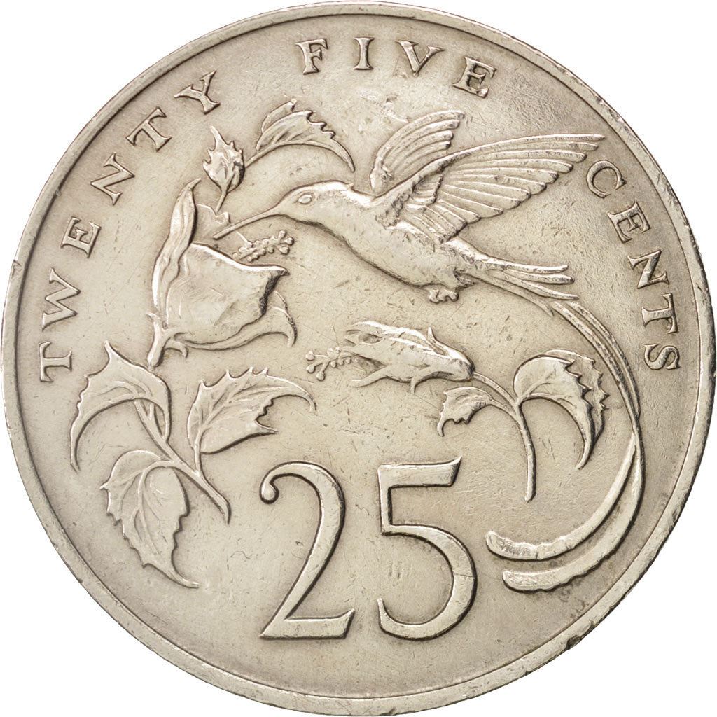 Jamaica | 25 Cents Coin | Streamertail | Km:49 | 1969 - 1990