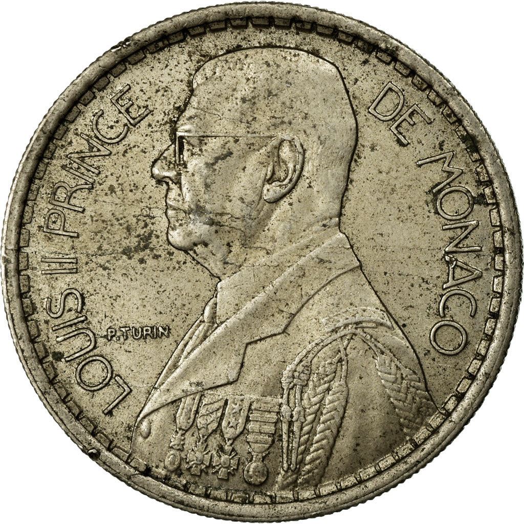 Monaco | 10 Francs Coin | Louis II | Km:123 | 1946