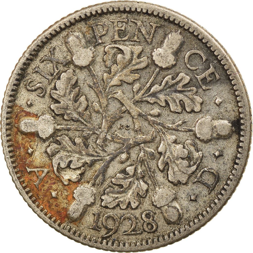 United Kingdom | 6 Pence Coin | George V | KM:832 | 1927 - 1936