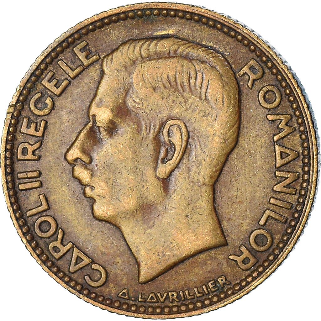 Romania | 10 Lei Coin | King Carol II | Eagle | KM49 | 1930