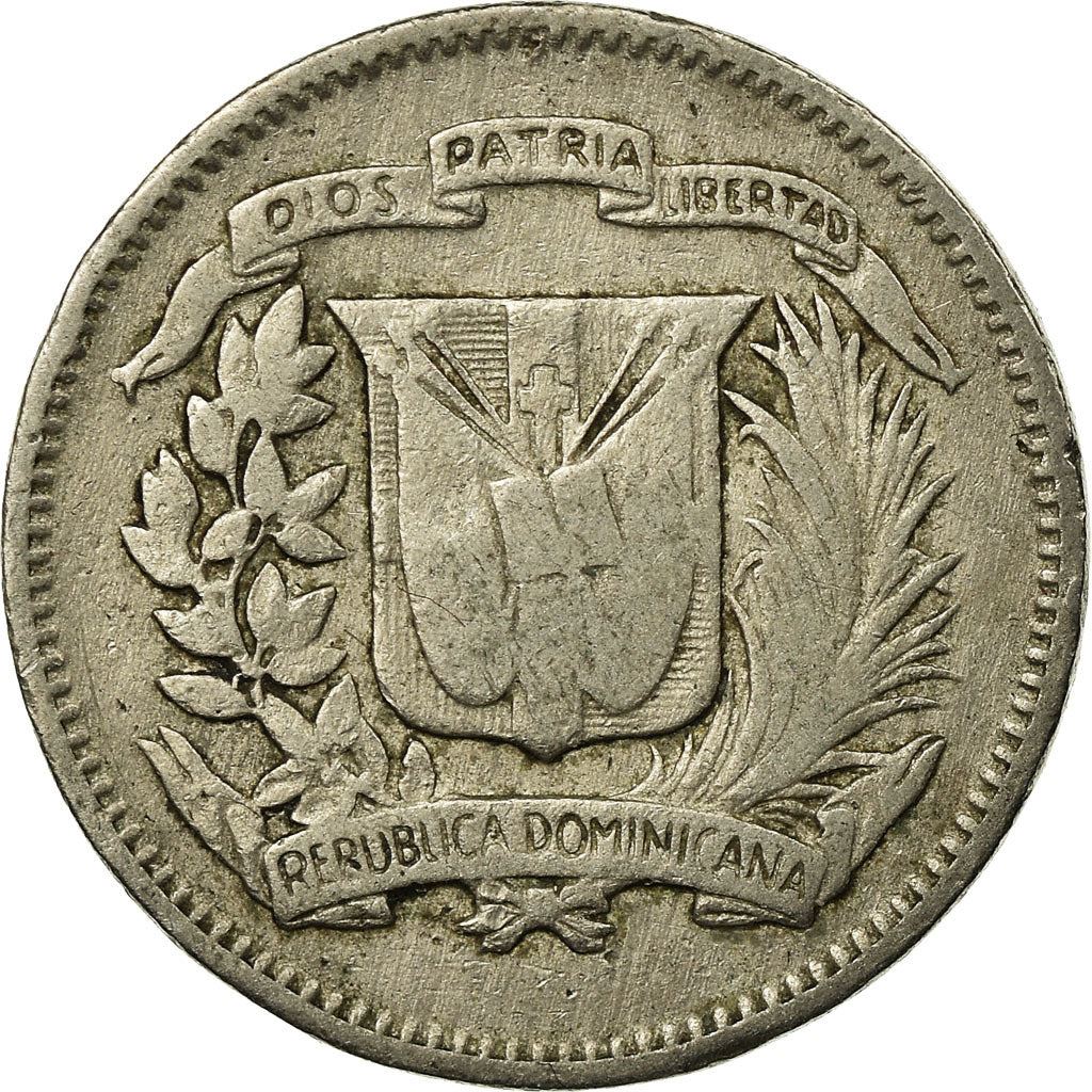 Dominican Republic | 10 Centavos Coin | Copper-Nickel | Coat of Arms | Km:19A | 1967 - 1975