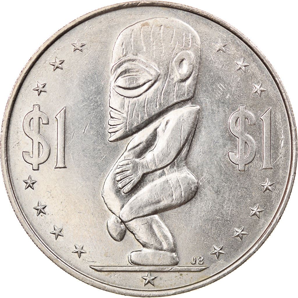 Cook Islands | 1 Dollar Coin | Elizabeth II | Tangaroa | KM:7 | 1972 - 1983
