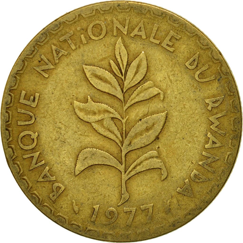 Rwanda | 50 Francs Coin | Tea Plant | Km:16 | 1977