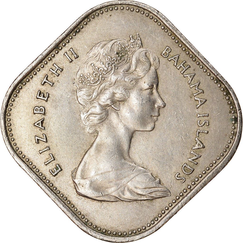 Bahamas | 15-Cent-Münze | Hibiskus | Kupfernickel | KM:5 | 1966–1970