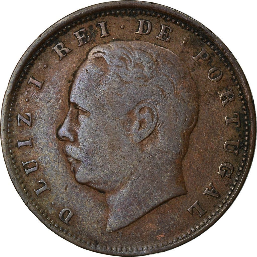 Portugal | 10 Reis Mønt | Luíz I | Km:526 | 1882 - 1886