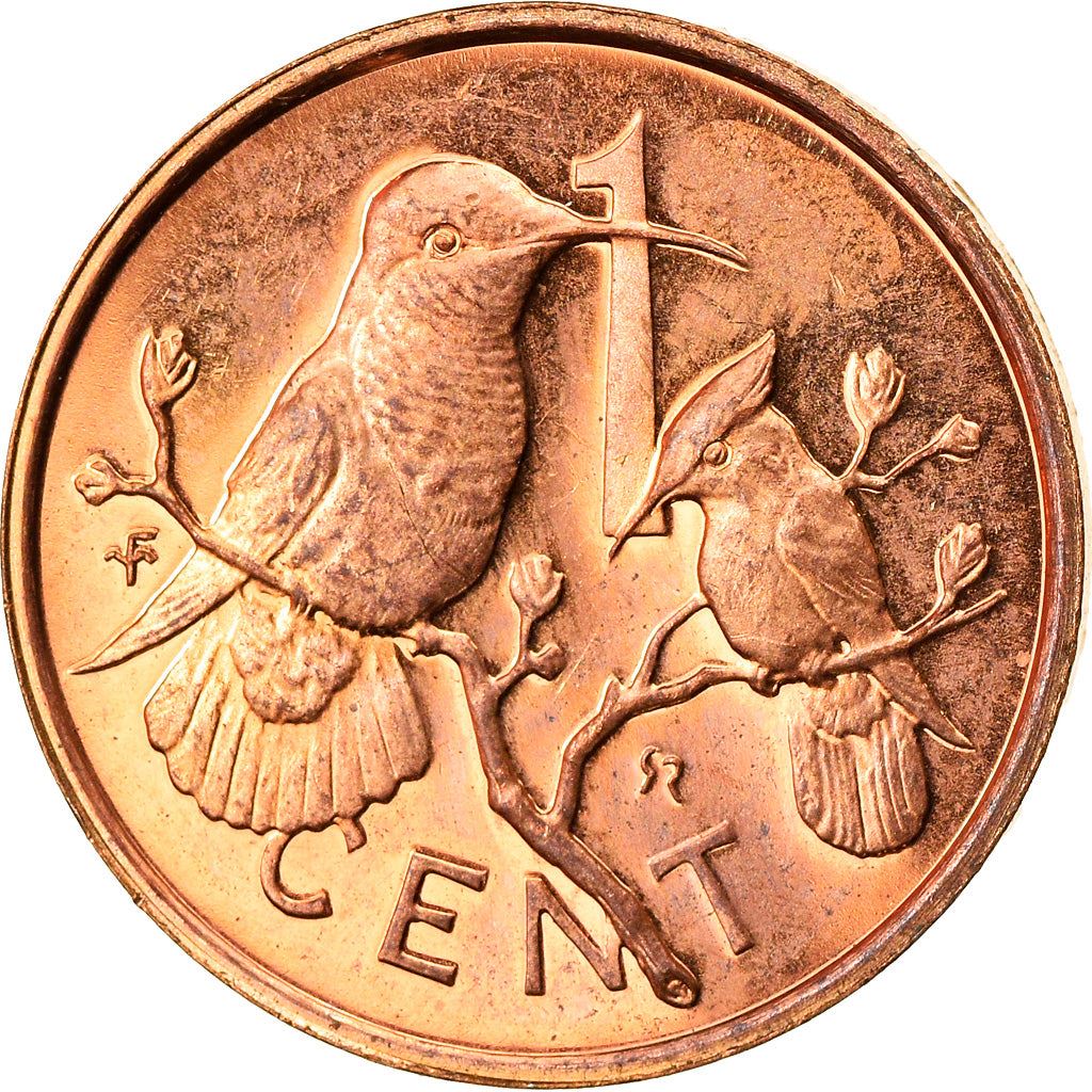 British Virgin Islands | 1 Cent Coin | Hummingbirds | Km:1 | 1973 - 1984
